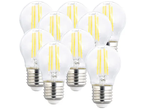 3 Ampoules LED E27 filament 470 lm | Filament à LED 