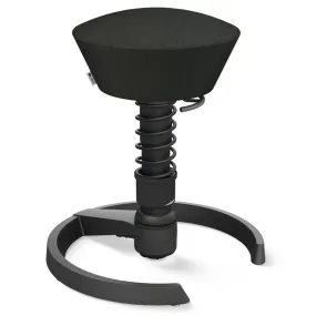 Aeris Swopper tabouret ergonomique, Pied noir, noir