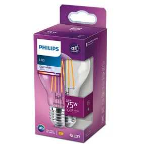 Ampoule DEL Philips à filament classique équivalente à 75 W - 8,5 W | LeonLeds.com