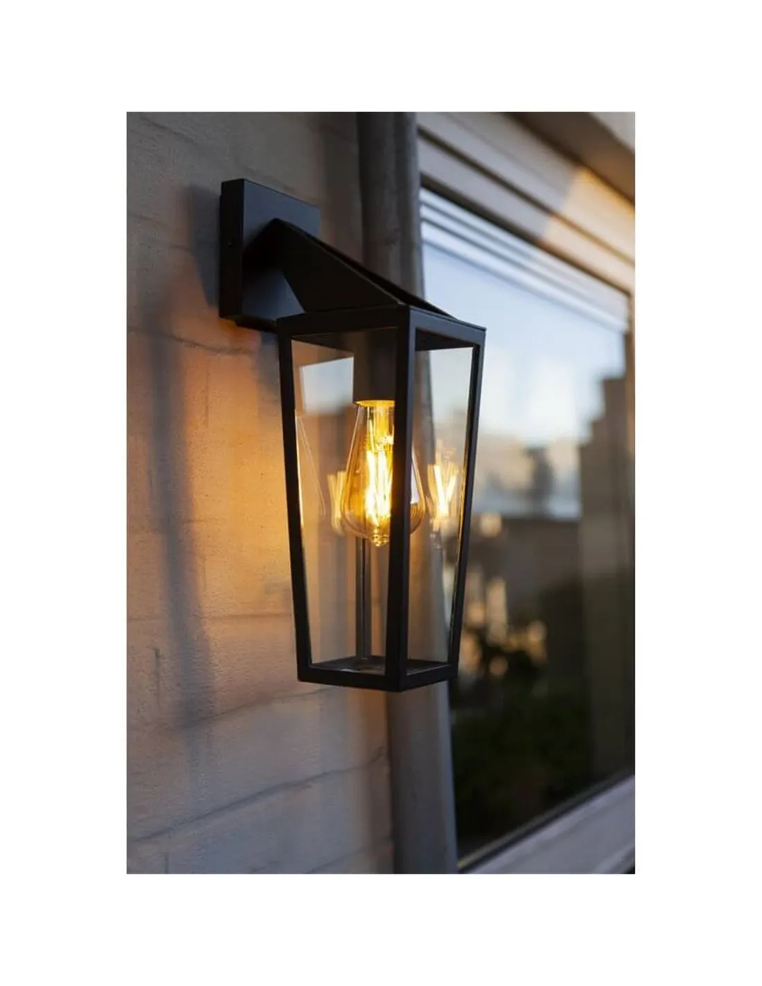 Applique d'extérieur PINE | Style rustique, ampoules à filament E27 | LéonLeds.