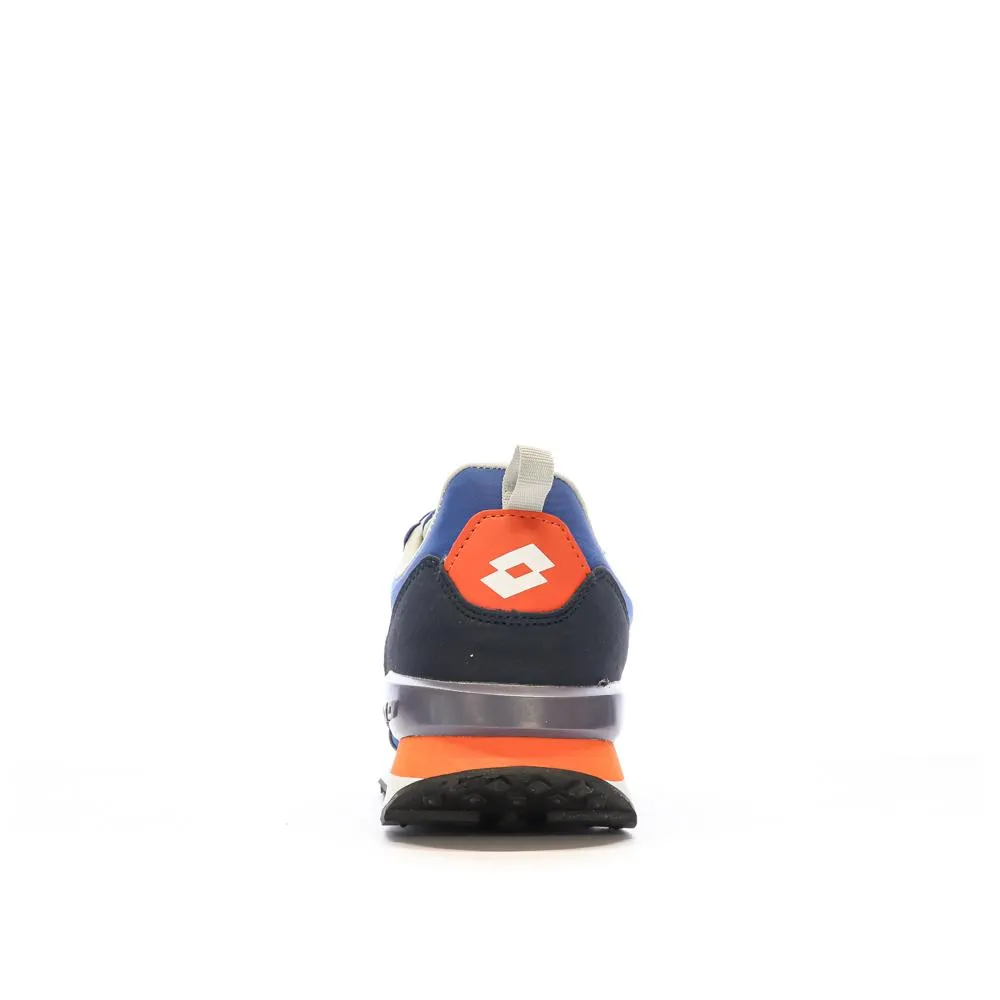 Baskets Bleu/Blanc/Orange Homme Lotto Twenty 5