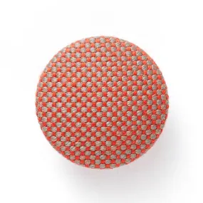 Bouton recouvert - Tissu de décoration extérieure Agora Panama - rouge