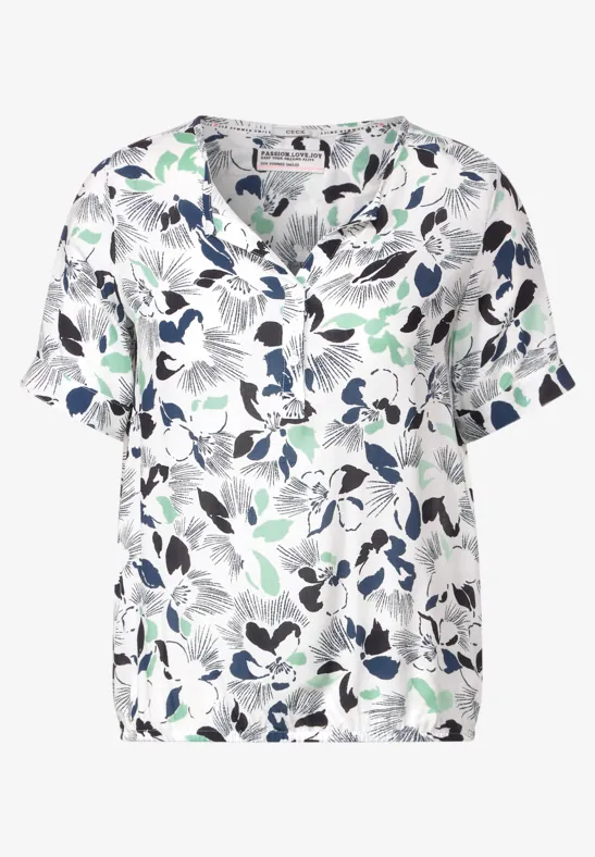 CECIL Chemisier à motif de fleurs 