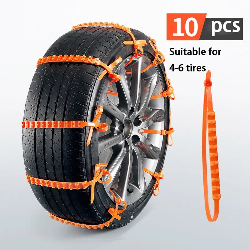 Chanes antidérapantes pour pneus (10pcs)