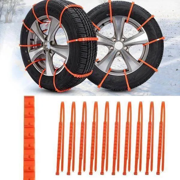 Chanes antidérapantes pour pneus (10pcs)