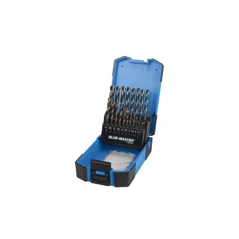 Coffret de 19 forets métaux HSS PLUS - Diamètre 1 à 10mm