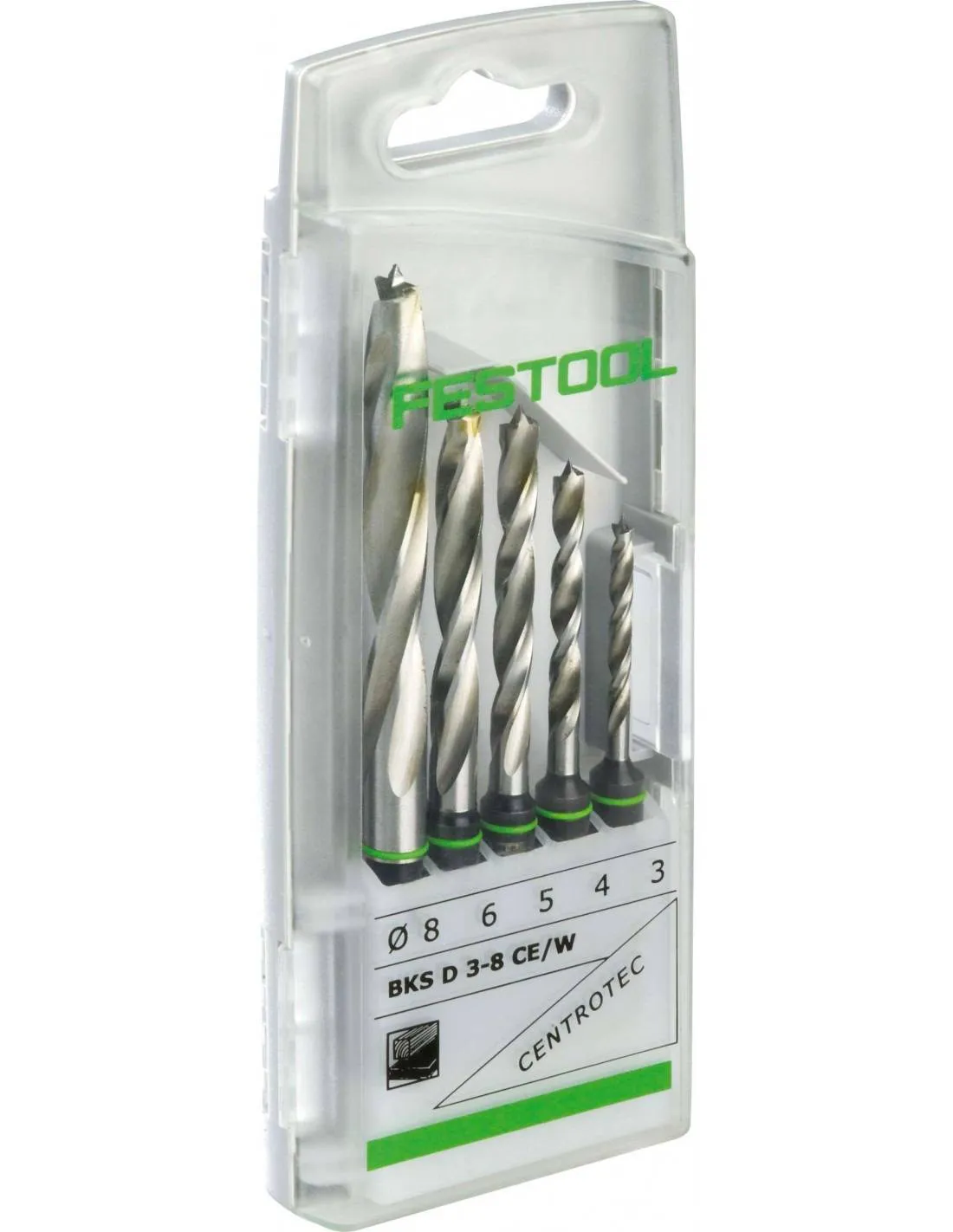 Coffret de forets hélicoïdaux BKS D 3-8 CE/W - Festool