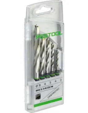 Coffret de forets hélicoïdaux BKS D 3-8 CE/W - Festool