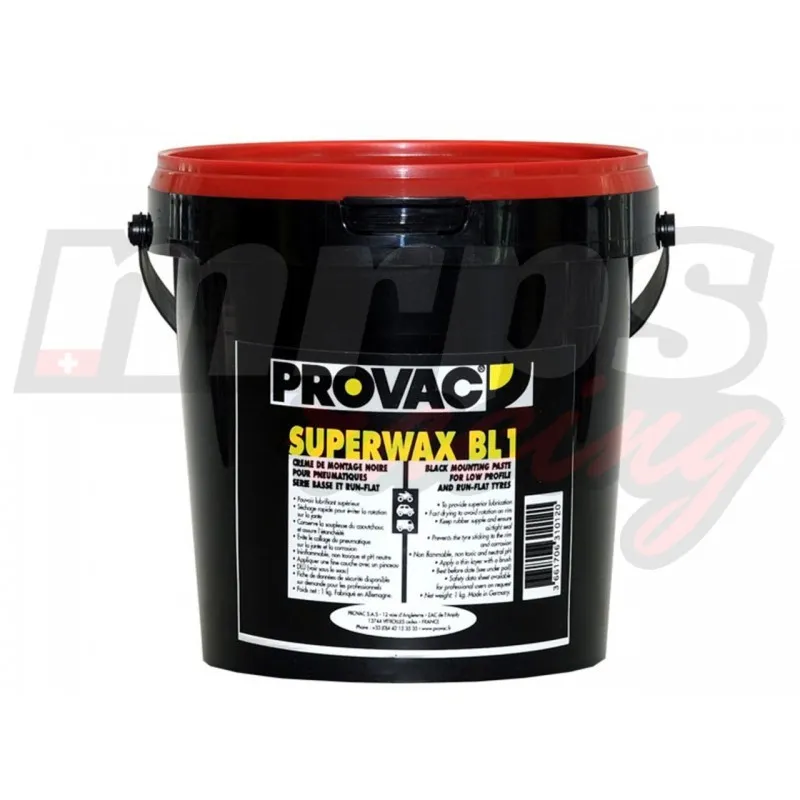 Crème / savon de montage Provac noir pour pneus (1kg)