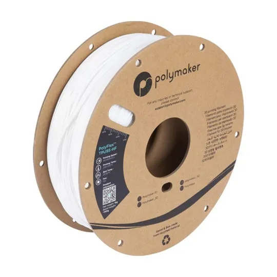 Filament PolyFlex TPU-95A HF Blanc 2.85mm 1Kg