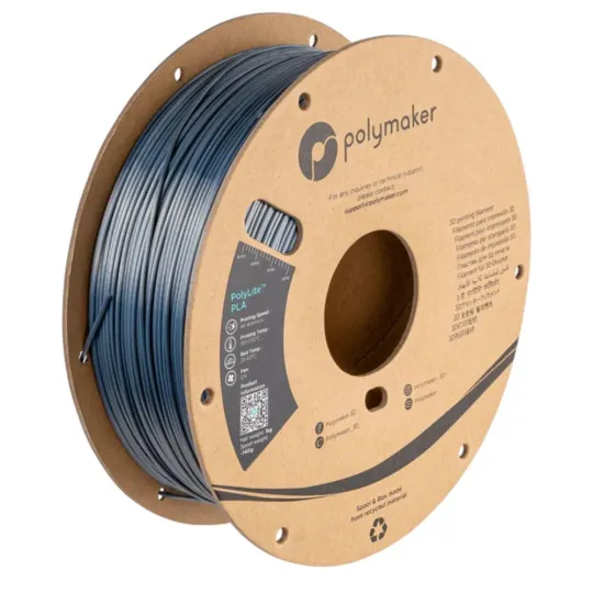 Filament PolyLite PLA 1.75mm Chrome Silk 1Kg Bobine Carton