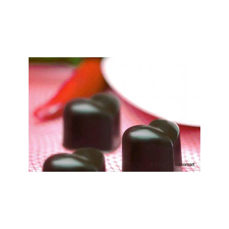 MONAMOUR Moule Décoration Coeur Chocolat en silicone SilikoMart