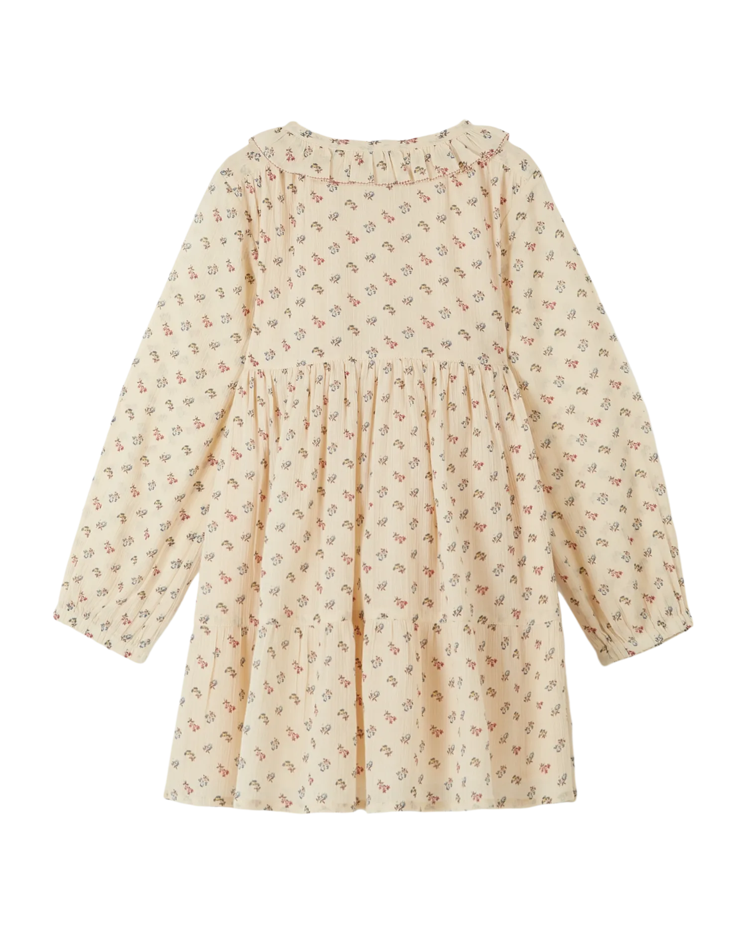 Robe all-over à fleurs Sorgue écru