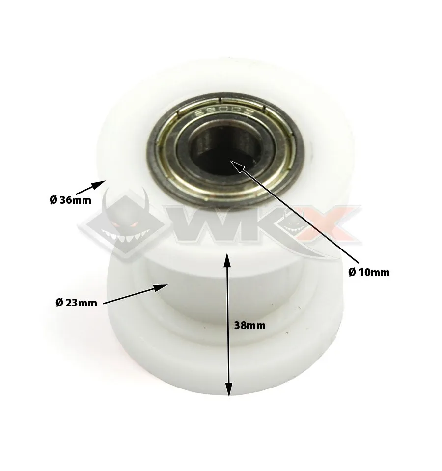 Roulette de chaine 10mm BLANC