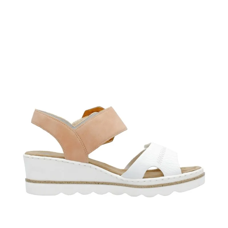 Sandale 67476-38 Rieker blanc