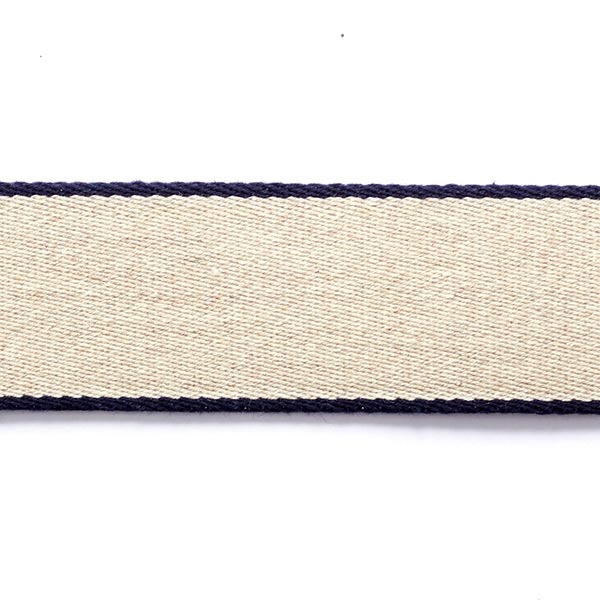 Sangle [ 3,5 cm ] – bleu marine/beige