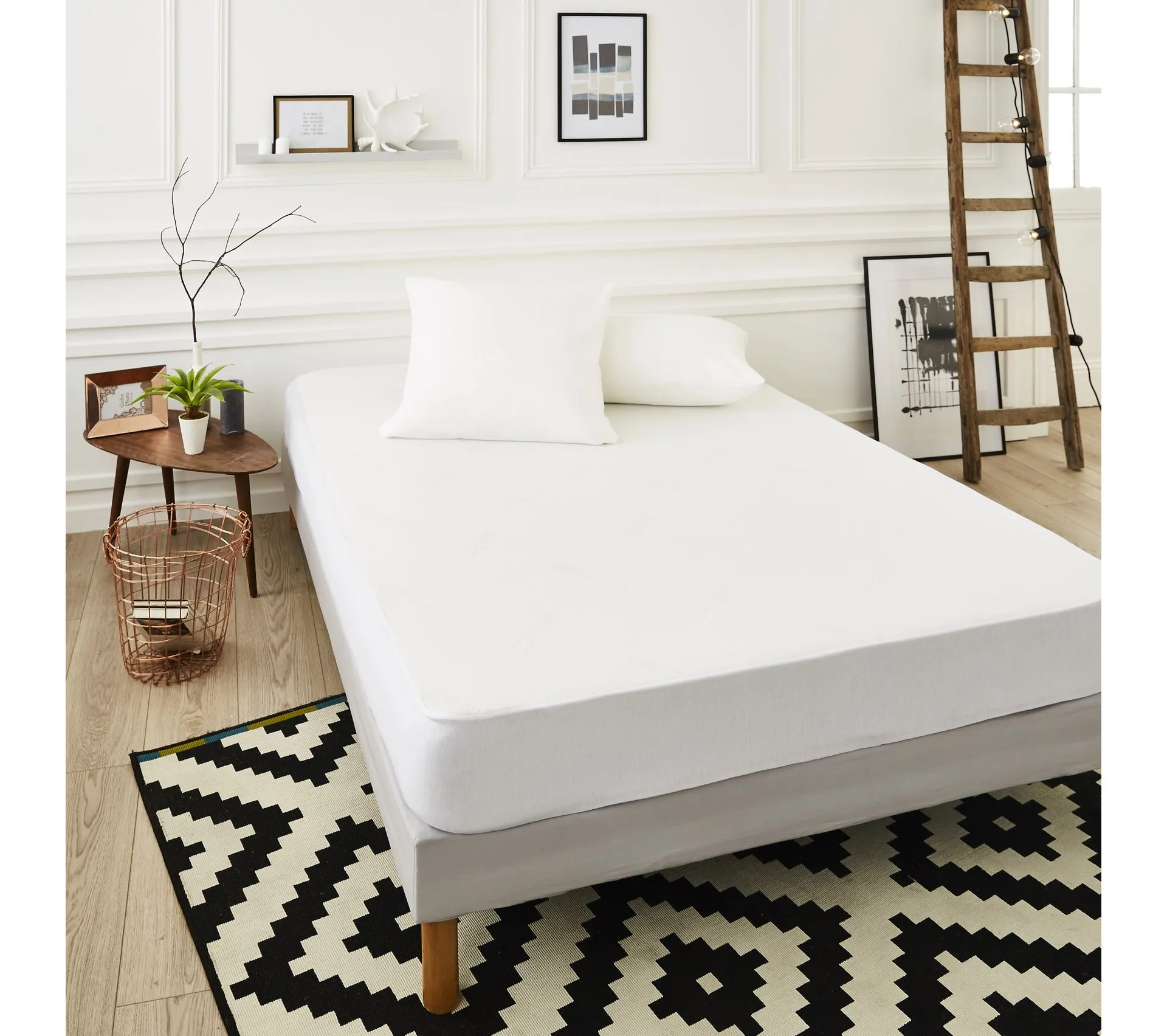 Sweetnight - Protège Matelas 140x190/200 Cm | Tissu Coolmax® | Anti Transpiration| Respirant | Compa