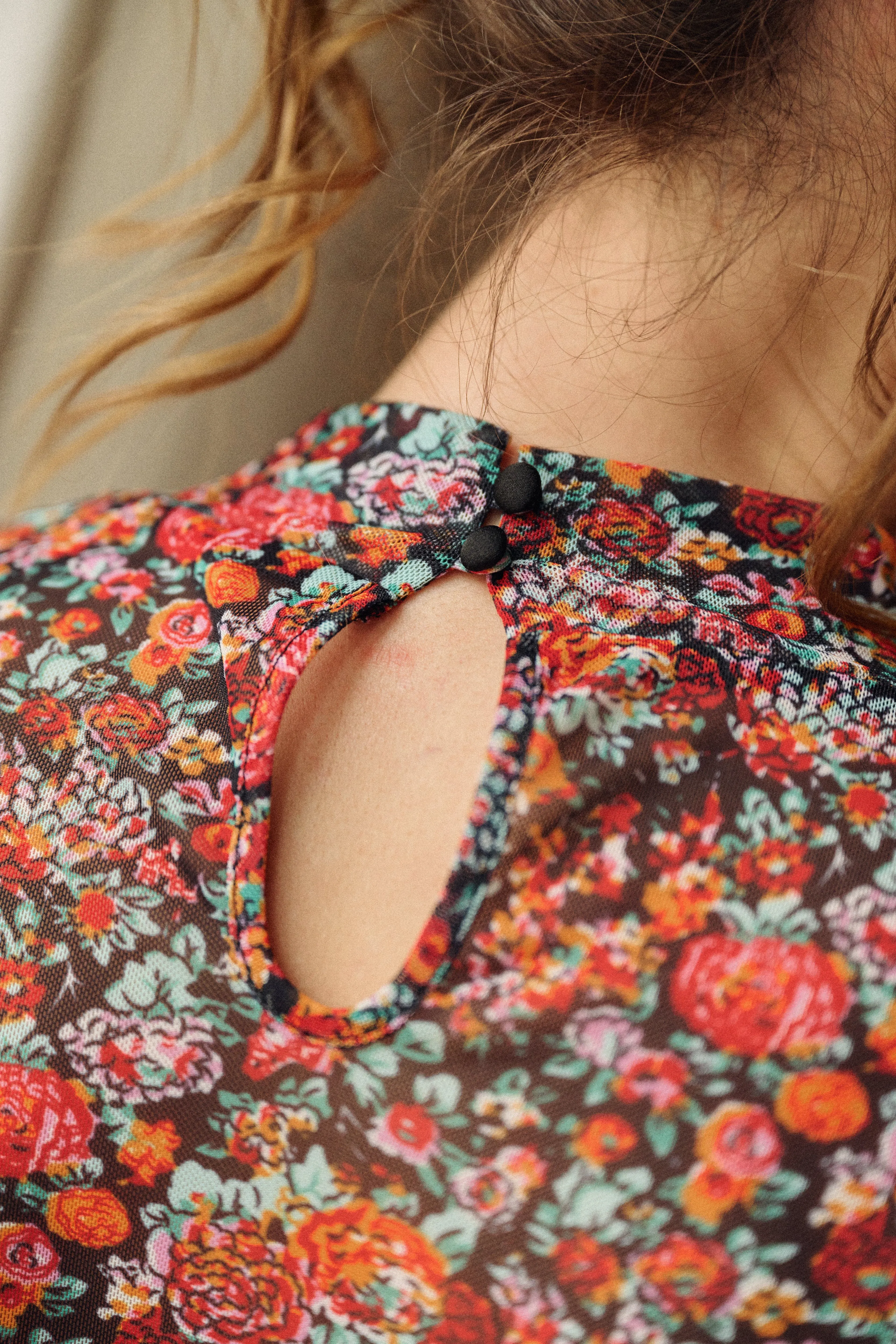 Top résille Zoé - Fleurs