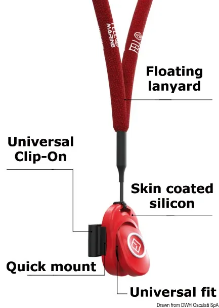 xTAG 1 clip-on + sangle rouge
